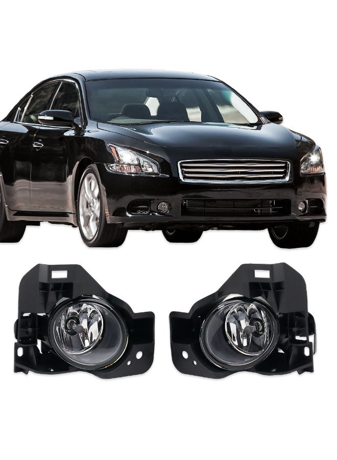 DLAA Pack of 2 Front Halogen NS595 Fog Lamp with Bracket, Wires & Switch Suitable for Maxima 2010 | 1 Year International Warranty - Image 1